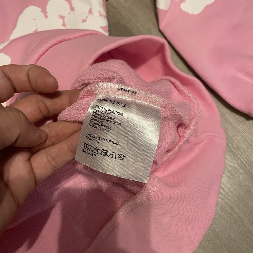 Large Pink Denim Tears Hoodie New - Picture 5 of 7